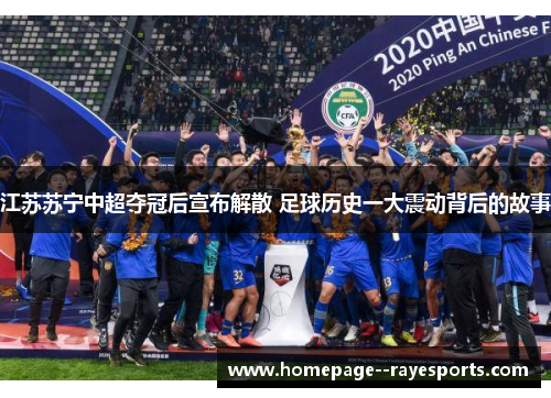 江苏苏宁中超夺冠后宣布解散 足球历史一大震动背后的故事